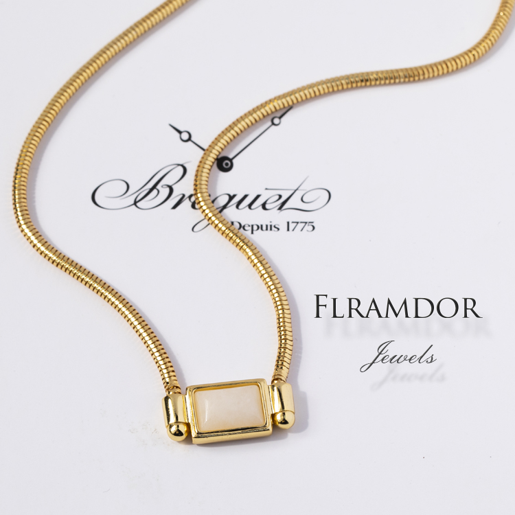 Small square necklace thumbnail 3