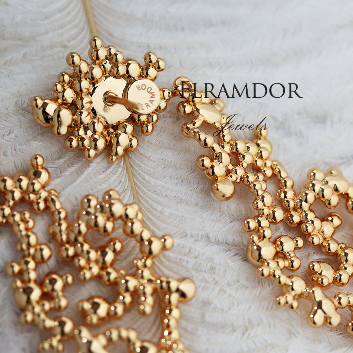 Baroque Moonstone Retro Earrings thumbnail 3