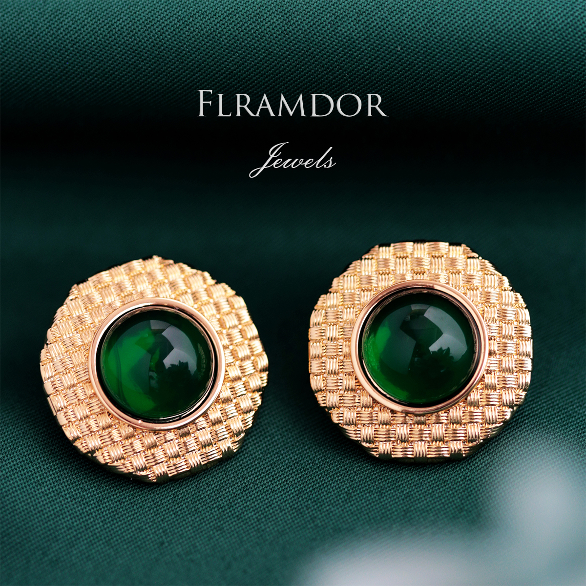 Green Eye Earrings thumbnail 4