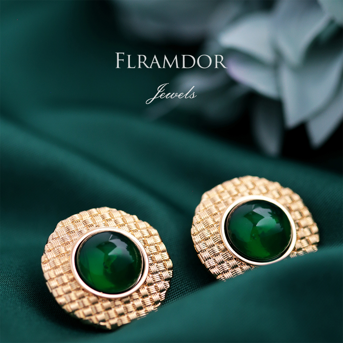 Green Eye Earrings thumbnail 5