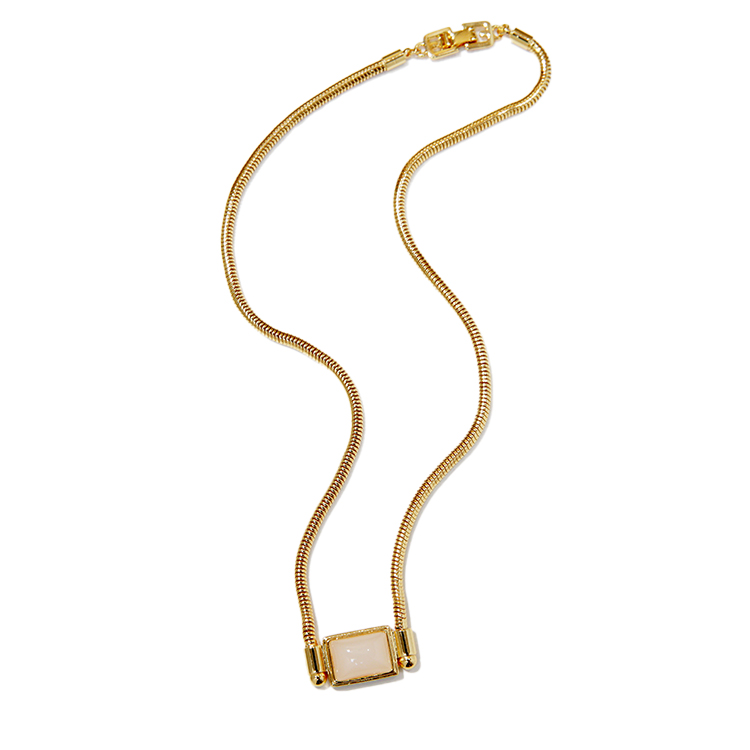 Small square necklace thumbnail 6