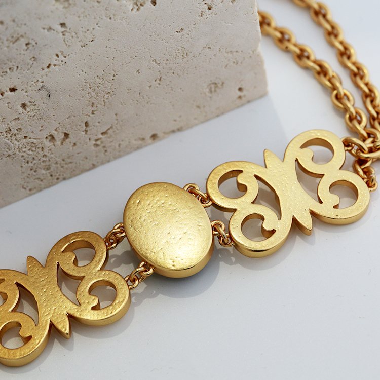 Twin Star Retro Glaze Necklace thumbnail 3