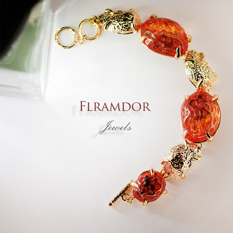 Sweet Orange Jelly Glaze Glitter Bracelet thumbnail 4