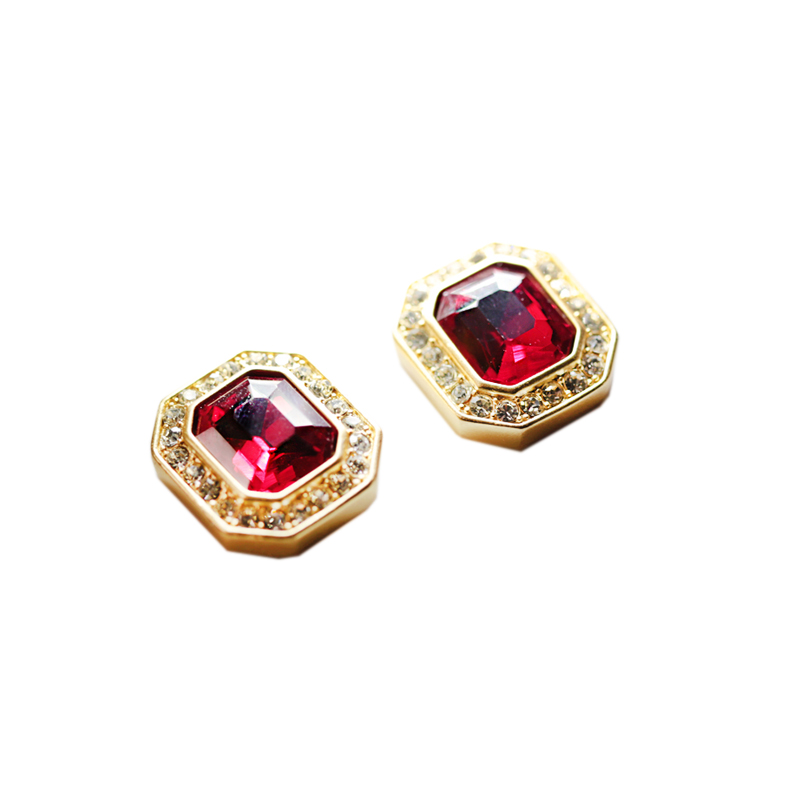 Medieval square earrings