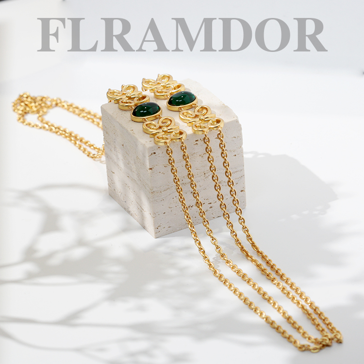 Twin Star Retro Glaze Necklace thumbnail 5